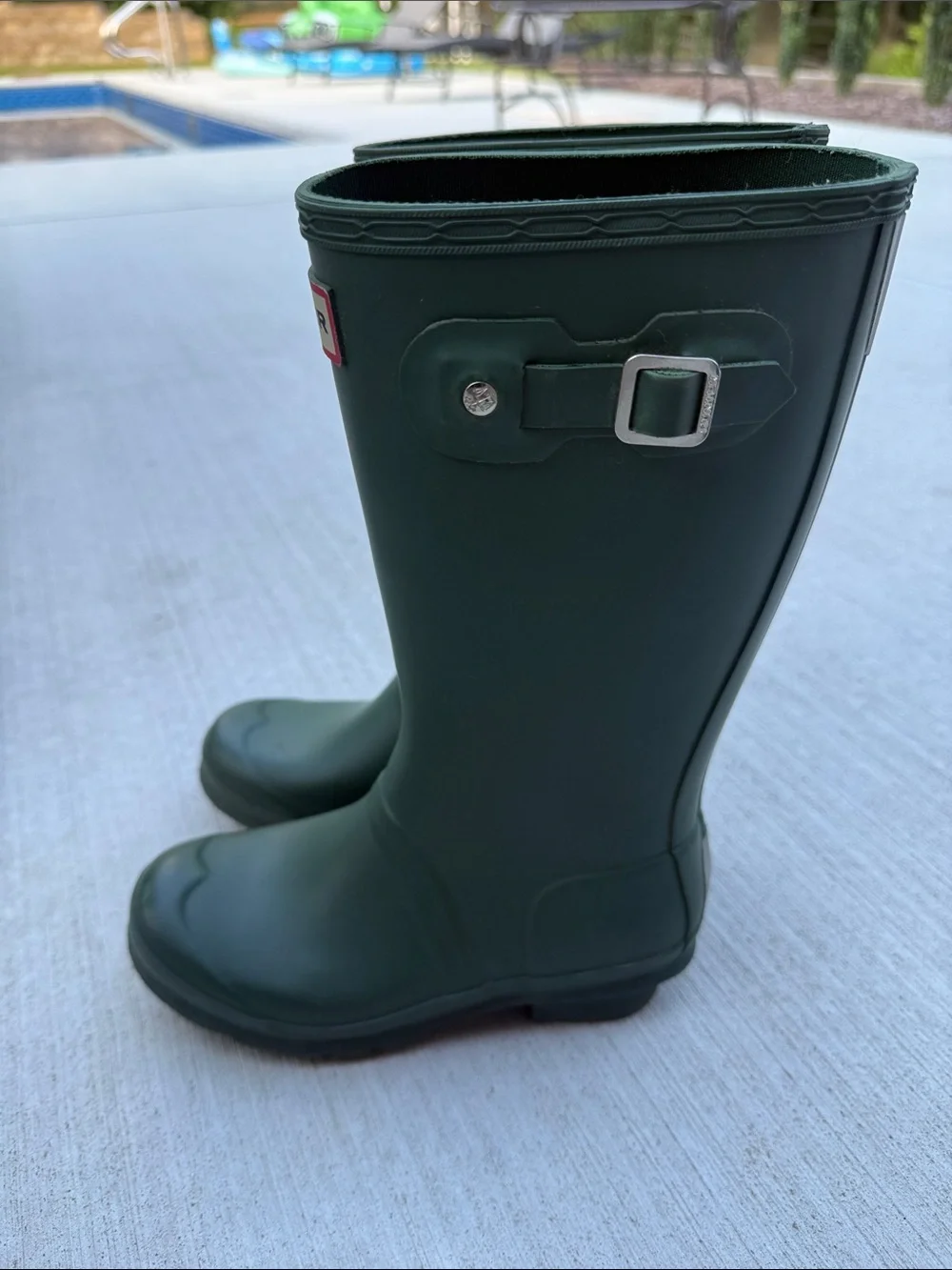 Hunter Original Kids Boots Hunter Green EU 34 Unisex Girls 4 Boys 3